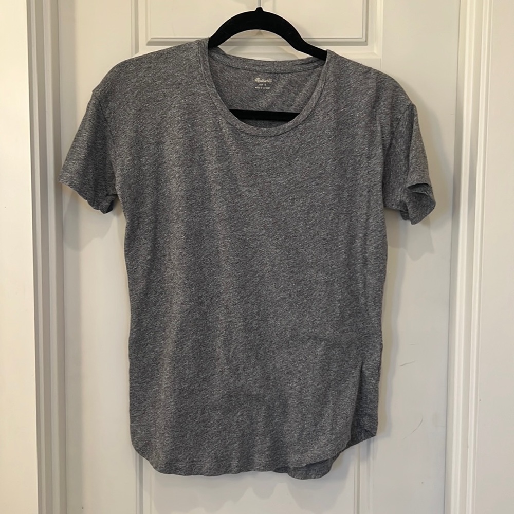 Madewell whisper tee in Heather grey t shirt gray small